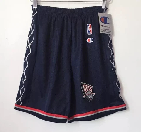 Vintage New Jersey Nets Champion Shorts Youth Kids Size Medium Deadstock NWT 90s Cover