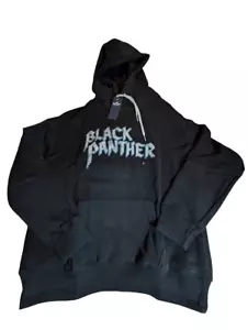 Hollister Cal x Marvel Black Panther Men's Medium Black Oversized Fit Hoodie New - Picture 1 of 24