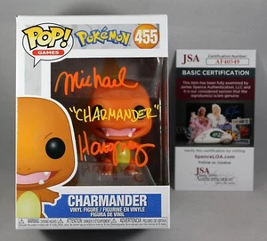 MICHAEL HAIGNEY SIGNED CHARAMANDER POKEMON FUNKO POP FIGURE AUTOGRAPHED +JSA COA - Picture 1 of 2