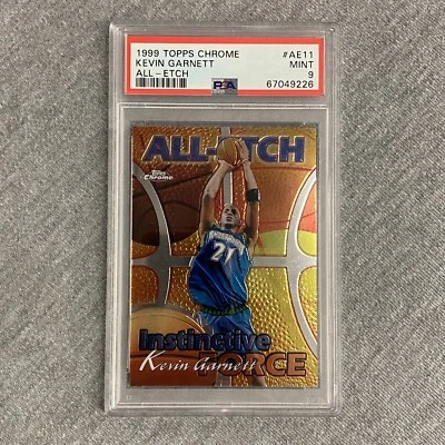 1999 Topps Chrome #AE11 Kevin Garnett All-Etch PSA 9 - Image 1 of 2