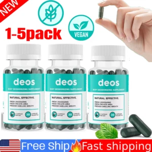 1-5X Nuovo DEOS Integratore Deodorante Interno - Deodorante Corpo Completo - (30 Capsule)~ - Foto 1 di 13