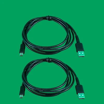 2 Pack USB Type A to Mini B / Charging  & Data Transfer / USB Cable / 5 Ft / 60" - Image 1 of 3