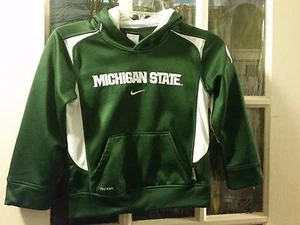 Michigan State Spartans Nike THERMA-FIT Pullover Hoodie Kids 7 March Madness - Picture 1 of 8