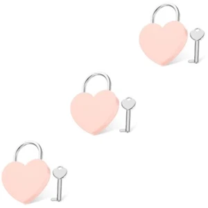 3 PCS Herzschloss Reisen Liebhaber Gepäckschlösser Für Koffer Kleine - Bild 1 von 12