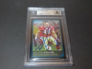 Delanie Walker Signed 2006 Bowman Chrome #49 RC 49ers Auto Beckett BAS COA 1B - Picture 1 of 5
