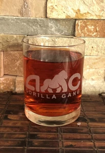 AMC Gorilla Gang Collectible Whiskey Glass - Gorilla Gang Ape Nation! 8 Oz - Picture 1 of 1