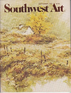 Southwest Art Magazine September 1974 Collectors Cover Vintage  - Picture 1 of 2