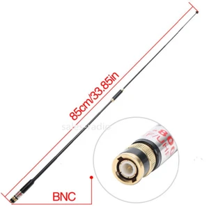 AL-800 BNC Male VHF UHF Dual Band Telescopic Antenna For Kenwood ICOM ICV8 Radio - Picture 1 of 10