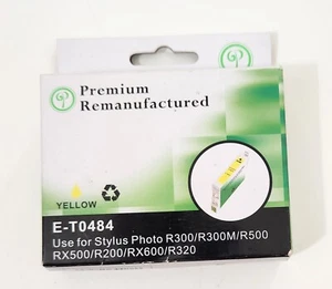 Green Project E-T0484 Ink Cartridge Yellow Replaces Epson - Picture 1 of 5