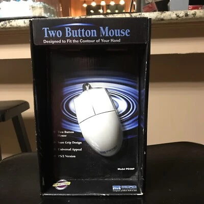 Vintage NOS Factory Sealed Micro Innovations 2003 PC 2 Button Mouse PS/2 PD39P - Image 1 of 4