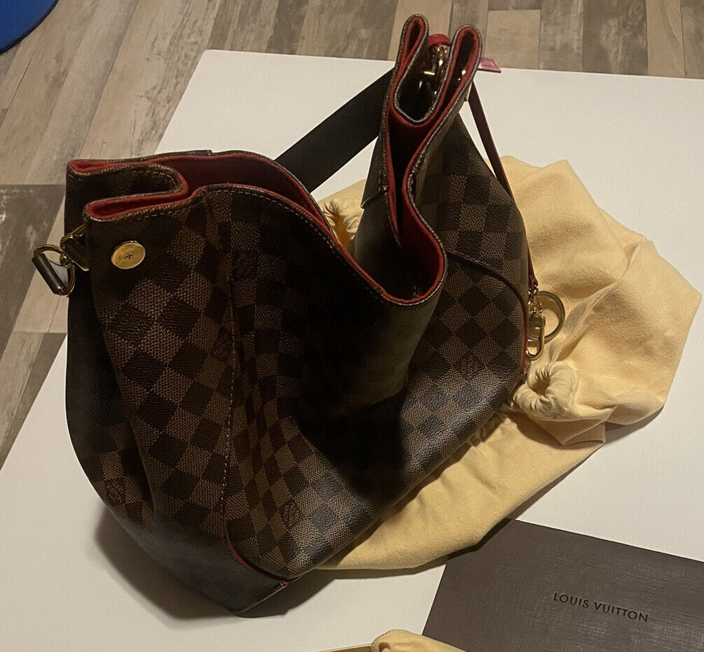Louis Vuitton Damier Ebene Red Bags & Handbags for Women for Louis Vuitton Damier Ebene Red Bags & Handbags for Women for