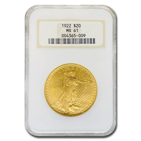 1922 $20 Saint-Gaudens Gold Double Eagle MS-61 NGC - SKU#1573 Cover