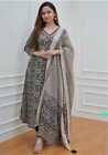 Indian Cotton Kurta Pant scarf Party Wedding Dress black pakistani plus size sui