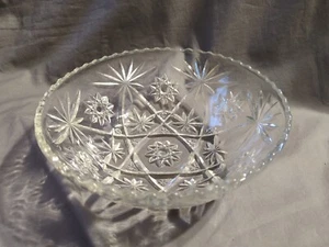 1960s Anchor Hocking "Star of David" Glassware Bowl, 10 5/8" D - PRE-OWNED - Picture 1 of 10