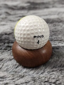 Ping Golf Ball Yellow & White Two Tone Ping Eye Collectors Display Ball Vintage - Picture 1 of 5