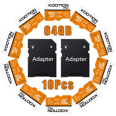 64GB Micro SD Card SDXC SDHC TF Memory Card Class10 A1 Memory Cards Camera - Image 1 of 4