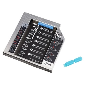 Laptop Second Hard Drive Caddy 12.7mm Adapter Case 2.5 inch SATA SSD Tray Holder - Picture 1 of 8