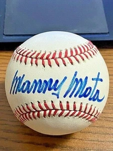 MANNY MOTA 2 SIGNED AUTOGRAPHED ONL BASEBALL! Pirates, Dodgers, Giants, Expos! - Picture 1 of 2