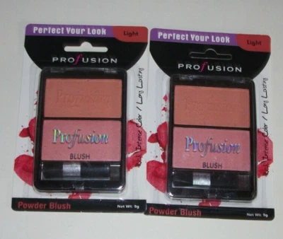 Lot of 2 Profusion Powder Blush Palette (New) Makeup Light - Image 1 of 2
