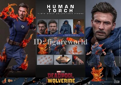 Pre-order Hot Toys MMS789 1/6 Deadpool & Wolverine Human Torch Action Figure Toy - Image 1 of 4