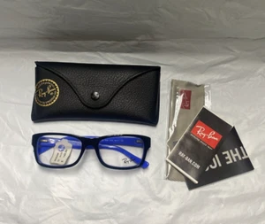 Ray Ban RB5268 Eyeglass Frames - 5179, Black/ Blue - 52-17-135 - Demo Lenses - Picture 1 of 7