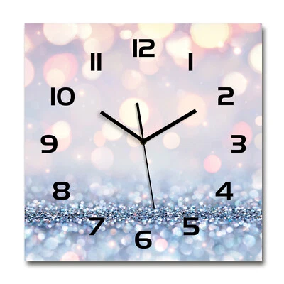 Tulup® Orologio Da Parete Vetro Decorazione 60x60 cm - Sfondo Brillant - Immagine 1 di 4