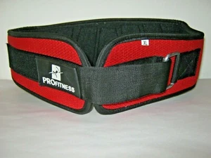 ProFitness Weightlifting Belt Red Nylon XL - Picture 1 of 8