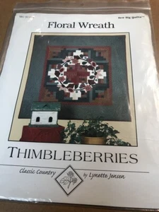 Thimbleberries Country Floral Wreath sewing / quilt pattern 54" Square - Picture 1 of 2