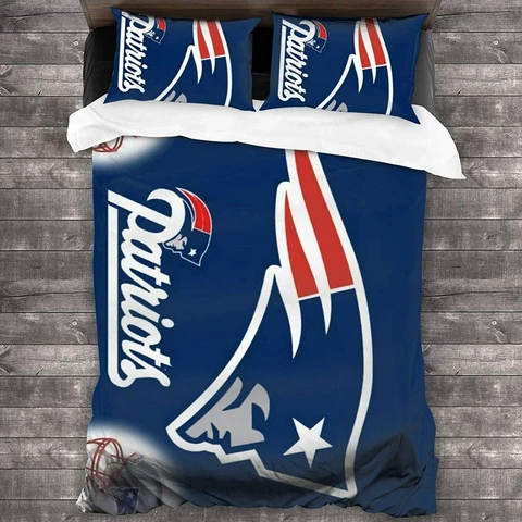 New England Patriots Bedding Set 3PCS Duvet Cover Pillowcase Comforter Cover Cover