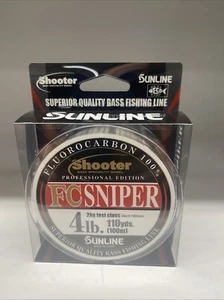 SUNLINE SHOOTER FC SNIPER 110yds FLUOROCARBON 100% 4 LB - Foto 1 di 2