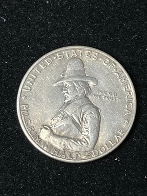 1920 pilgrim half dollar - Image 1 of 2