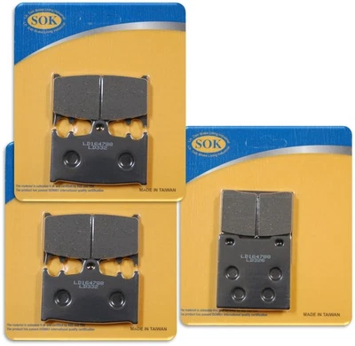 PASTILLAS DE FRENO DELANTERAS Y TRASERAS APTAS PARA KAWASAKI ZX 750 Ninja ZX-7 1989-1995 ZX-7 Foto 1 de 3