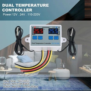 Thermostat Digital 75mm (L) *55 Mm(B) Doppelte Temperaturregelung Temperaturreg - Picture 1 of 32