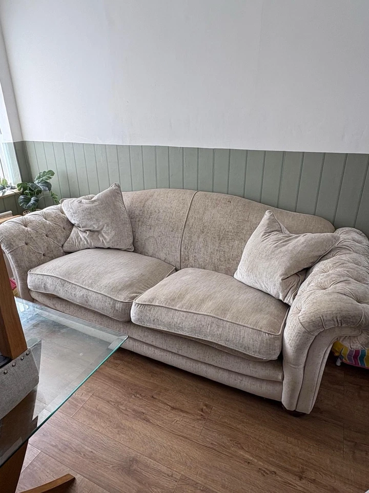DFS Loch Leven Suite In Oyster - As seen in Mrs Hinch! - Image 1 of 4