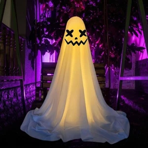 Halloween Light Up Ghost Standing Ghost with LED Light Halloween Decor 85cm E - Picture 1 of 20