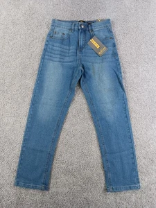Elevani Boys 14 Denim Jeans Blue Denim Cotton Blend Straight NWOT - Picture 1 of 16