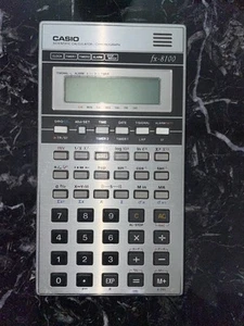 Vintage RARE CASIO FX-8100 Scientific Calculator Chronogr For Parts Only - Picture 1 of 12