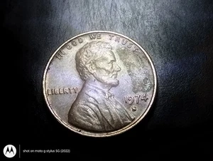1974-S Lincoln Memorial Cent With S Over D - Picture 1 of 18