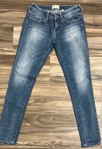 BKE Jeans Womens Size 26x29 Blue Stella Skinny Low Rise Stretch Buckle - Picture 1 of 9