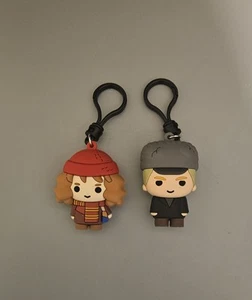 Hermione Granger & Draco Malfoy Soft Touch 3D PVC Backpack Bag Clip - Picture 1 of 2