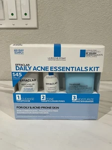 La Roche Posay EFFACLAR Daily Acne Essentials Kit 2 Month Supply Exp 01/2027 - Picture 1 of 9