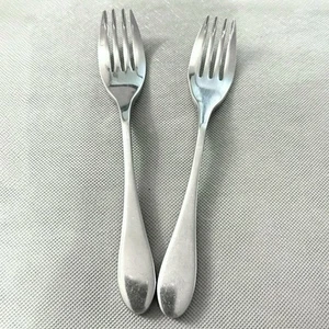 "Tenedor para ensalada Knork (2) cubiertos de acero inoxidable de 7""" - Imagen 1 de 5