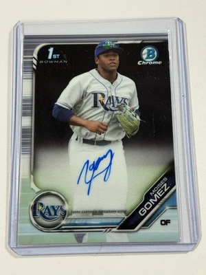 2019 Bowman Chrome Moises Gomez Auto #CPA-MG 1st Prospect Cardinals Rays Padres - Image 1 of 2