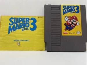 Super Mario Bros. 3 (Nintendo NES, 1990) W/ Manual Tested Works! - Picture 1 of 16