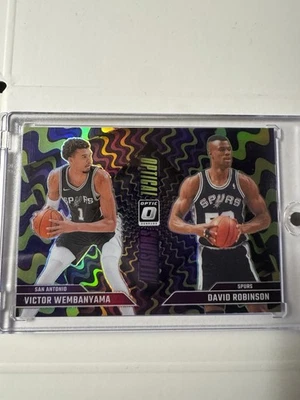 Óptica Panini Donruss 2024-25 - Victor Wembanyama/David Robinson ilusiones #5 Foto 1 de 2