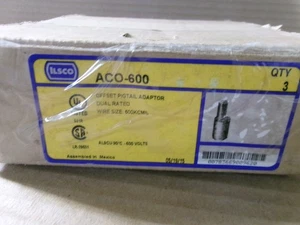 New Box of 3 ILSCO ACO-600 Offset Pigtail Adapter Dual Rated AK - Picture 1 of 3