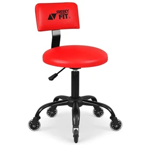 Rolling Shop Stool with Wheels, Mechanic Garage Stool Chair with Adjustable H... - Picture 1 of 7