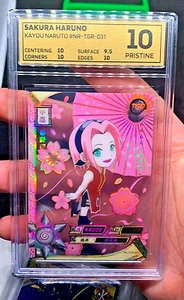 Naruto Kayou "SAKURA HARUNO" #NR-TGR-031 TGR Transparent OCE 10 PSA Pristine - Picture 1 of 3