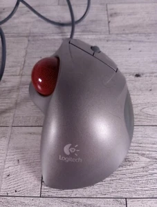 LOGITECH T-BB18 Trackman Wheel Marble Mouse USB 804360-1000 - Tested Working - Picture 1 of 24