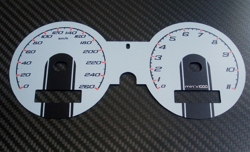 Discos Velocímetro Apto para Ducati Monster S4RS Kmh Gris Gauge Esferas Kit - Imagen 1 de 1